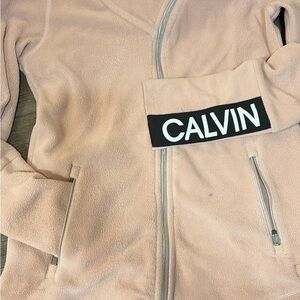 Calvin Klein Tan Fleece Pullover